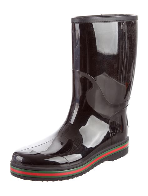 gucci web trimmed rain boot men's 10.5|Gucci re web sneakers.